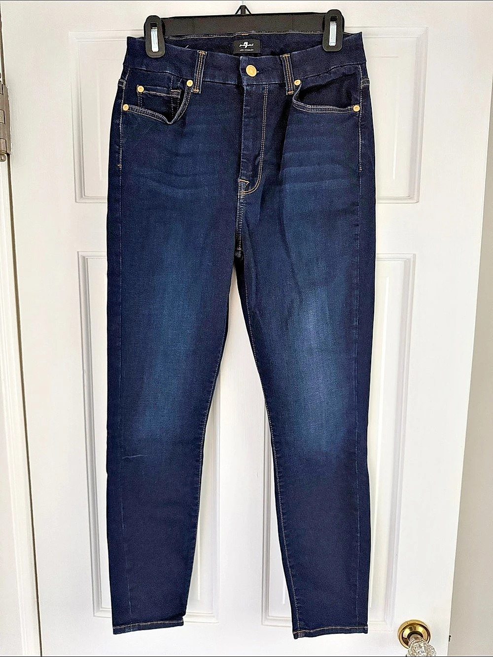 7 For All Mankind, “The High Waist Ankle Skinny” Jeans - 29